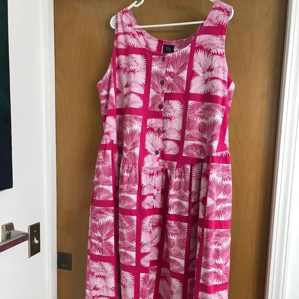 Womens Hawaiian Designer Sig Zane Dress 2XL